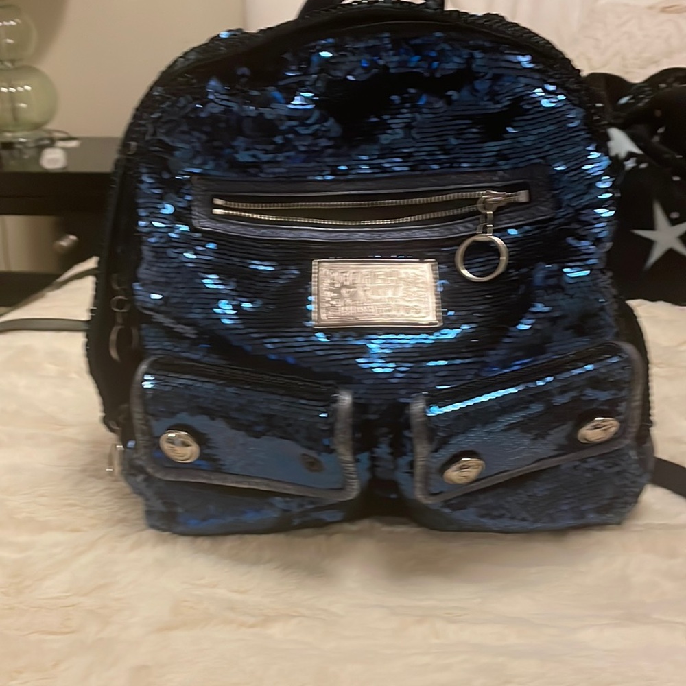 Coach sparkling handbag backpack